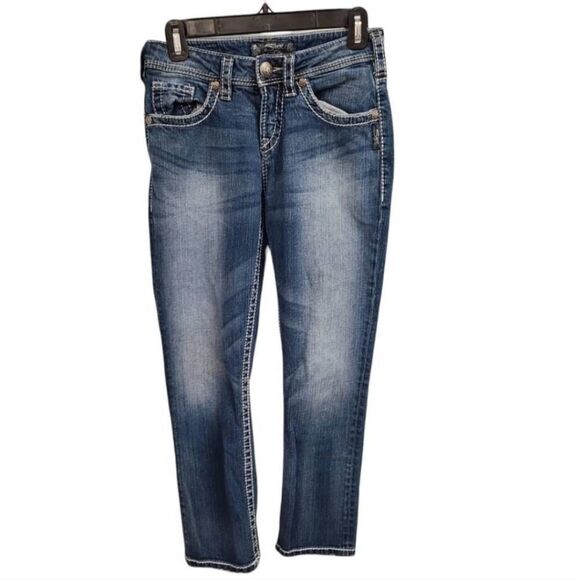 Silver Natsuki Capri Jeans Womens Size 26 - Picture 2 of 6